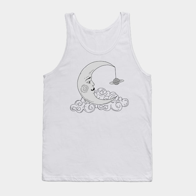 love you to the moon and to saturn Tank Top by s-ocean